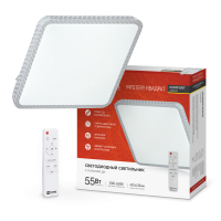 Светильник диодный InHome COMFORT  75Вт MYSTERY КВАДРАТ 3000-6500К 6000Лм 530х70мм пульт (3)