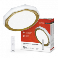 Светильник светодиодный COMFORT SIESTA 75Вт 230В 3000-6500K 6000Лм 500x100мм с пультом ДУ IN HOME