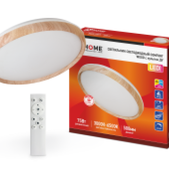 Светильник диодный InHome COMFORT  75Вт WOOD 3000-6500K 6000Лм 500x90мм  пульт (3)