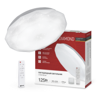 Светильник диодный InHome COMFORT 125Вт DIAMOND 3000-6500K 10000Лм 500x105мм пульт (3)