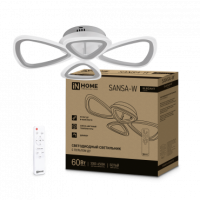 Светильник светодиодный ELEGANT SANSA-W 60Вт 230В 3000-6500K 4700Лм 600х400х75мм c пультом ДУ белый