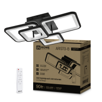 Светильник диод Inhome ELEGANT  90Вт ARISTO-B 3000-6500K 7000Лм 535х370х151мм пульт ДУ черный