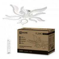 Светильник диод Inhome ELEGANT  90Вт FLAME 3000-6500K 7000Лм 820х802х87мм пультом белый (1)
