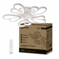 Светильник Inhome ELEGANT  90Вт IRIS 3000-6500K 7000Лм 545х557х90мм c пультом белый