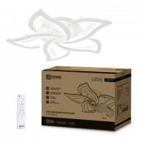 Светильник диод Inhome ELEGANT  90Вт LOTUS 3000-6500K 7000Лм 590х570х90мм пульт белый (1)