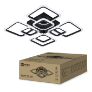 Светильник светодиодный Inhome ELEGANT ARIS-120B 120Вт 3000-6500K 8400Лм 590х590х130мм пульт черный (1)