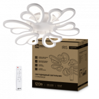 Светильник диодный InHome ELEGANT 120Вт IRIS 3000-6500K 8400Лм 607х535х85мм пульт белый (5)