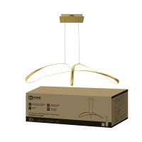 Светильник диодный InHome ESTETIKA  90Вт DALI-FX-90GL 3000-6500K 5400Лм 920х245x230мм подвес 1.2м пульт золото