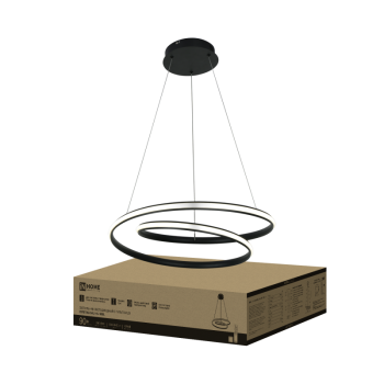 Светильник диодный InHome ESTETIKA  90Вт DALI-HL-90BL 3000-6500K 5400Лм 500х500x120мм подвес 1.2м пульт черный