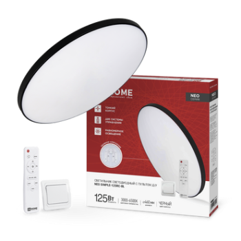 Светильник диодный InHome NEO SIMPLE 125Вт 3000-6500K 10000Лм 460x67мм пульт черный (3)