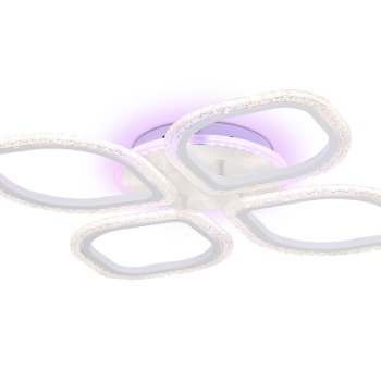 Светильник диодный 75Вт Ambrella FA4501/4 WH белый 3000K+BL/4200K+PU/3000K+6400K пульт 500х500х75мм