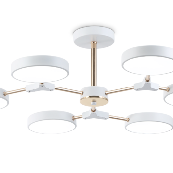 Светильник диодный 108Вт Ambrella FL516333/6 WH/FGD белый/золото 3000-6000K 8640Лм D780*210 (без ПДУ)