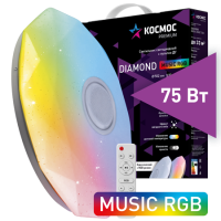 Светильник диодный Космос PREMIUM DIAMOND-MUSIC-RGB 75Вт 230В 3000-6500K 6000Лм 502x90мм