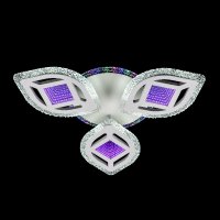 Светильник диодный  49Вт ЭкономСвет 51242/3+1WT RBP+3D 3000-6500К 6400Лм белый/белый пульт