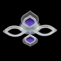 Светильник диодный  58Вт ЭкономСвет 51256/4+1WT RBP+3D 3000-6500К 7520Лм белый/белый пульт