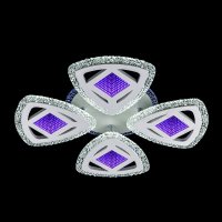 Светильник диодный  59Вт ЭкономСвет 51250/4+1WT+3D 3000-6500К 7680Лм белый/белый пульт