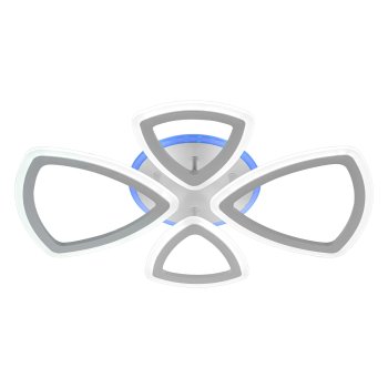 Светильник диодный  65Вт ЭкономСвет 50338/2+2WT RGB 3000-6000К 7920Лм белый/белый пульт