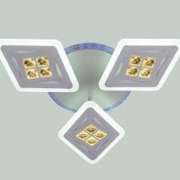 Светильник диодный  65Вт ЭкономСвет 50548/3WT RGB 3000-6000К 7560Лм белый/прозрачный пульт (1)