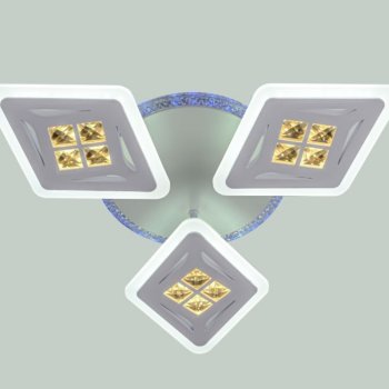 Светильник диодный  65Вт ЭкономСвет 50548/3WT RGB 3000-6000К 7560Лм белый/прозрачный пульт (1)