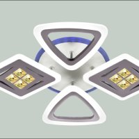 Светильник диодный  70Вт ЭкономСвет 50551/2+2WT RGB 3000-6000К 7920Лм белый/прозрачный пульт