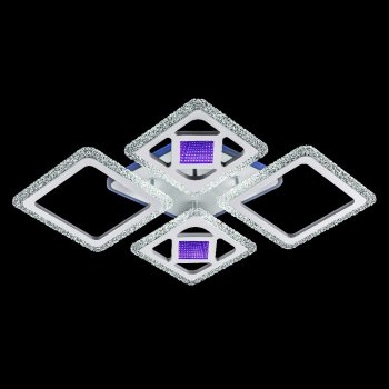 Светильник диодный  75Вт ЭкономСвет 51246/4+1WT RBP+3D 3000-6500К 9700Лм белый/белый пульт