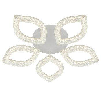 Светильник диодный  80Вт ЭкономСвет 51312/5WT WT 3000-6500К 6240Лм белый/белый