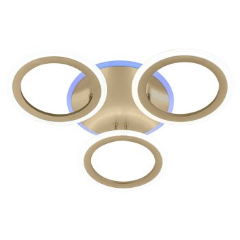 Люстры Светодиодные (LED) ЭкономСвет 50553/3RG RGB Цоколь: 4xнет 55Вт  6480Лм Пульт-Да