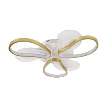 Люстры Светодиодные (LED) ЭкономСвет 51209/4+4WT+GD Цоколь: 8xнет 60Вт  12480Лм Пульт-Да