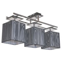 Люстры Еврокаркасы ЭкономСвет 2700/3B BK+CR BK Цоколь: 3xE27 Вт   Пульт-Нет