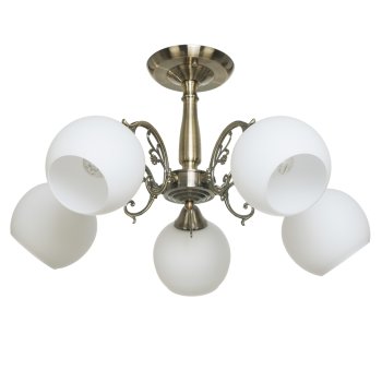 Люстры Классические ЭкономСвет 081M/5AB WT Цоколь: 5xE27 Вт   Пульт-Нет