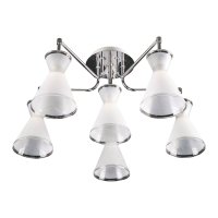 Люстры Модерн ЭкономСвет 10062/6CR WT Цоколь: 6xE14 Вт   Пульт-Нет