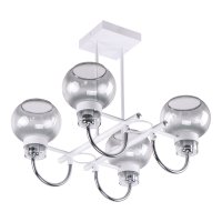 Люстры Модерн ЭкономСвет 10904/4WT+CR SM Цоколь: 4xE14 Вт   Пульт-Нет