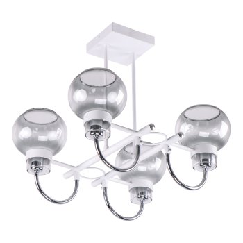 Люстры Модерн ЭкономСвет 10904/4WT+CR SM Цоколь: 4xE14 Вт   Пульт-Нет