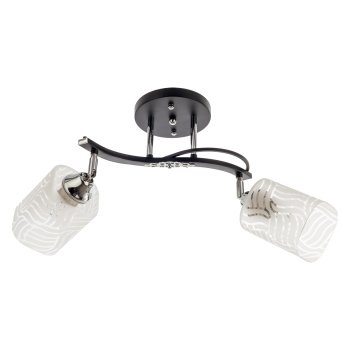 Люстры Модерн ЭкономСвет 50578/2CR+BK WT Цоколь: 2xE27 Вт   Пульт-Нет