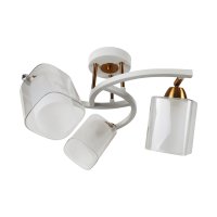 Люстры Модерн ЭкономСвет 58917/3FGD+WT WT+CL Цоколь: 3xE27 Вт   Пульт-Нет