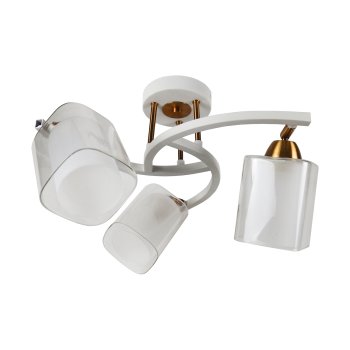 Люстры Модерн ЭкономСвет 58917/3FGD+WT WT+CL Цоколь: 3xE27 Вт   Пульт-Нет