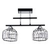 Люстры Модерн ЭкономСвет 64088/2BK+CR CL Цоколь: 2xE27 Вт   Пульт-Нет