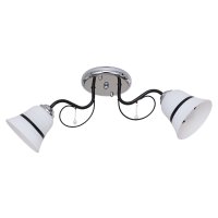 Люстра Эконом 2xE27 ЭкономСвет 045B/2CR+BK WT