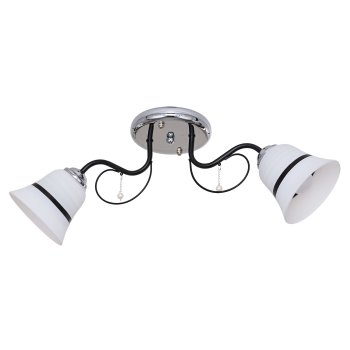 Люстра Эконом 2xE27 ЭкономСвет 045B/2CR+BK WT