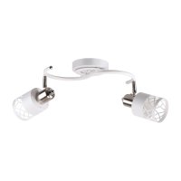 Светильник потолочный 2xE14 ЭкономСвет 20718/2WT+SN WT