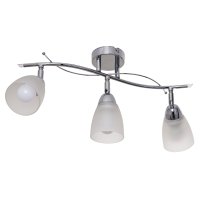 Светильник потолочный 3xE27 ЭкономСвет 01615/3CR WT хром/белый