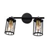 Споты Настенные ЭкономСвет 14964/2wBK BK Цоколь: 2xE14 Вт   Пульт-Нет