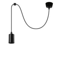 Cветильник подвесной 1хЕ27 21Век черный (1)
