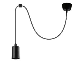Cветильник подвесной 1хЕ27 21Век черный (1)