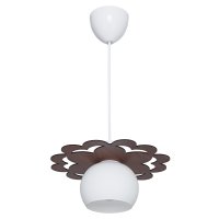 Люстры подвесная ЭкономСвет 343LM/1P BR+FGD WT 1xE27   Пульт-Нет