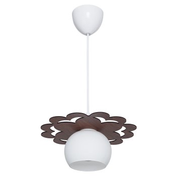 Люстры подвесная ЭкономСвет 343LM/1P BR+FGD WT 1xE27   Пульт-Нет