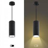 Светильник подвесной 1хGX53 Эра PL12 GX53 BK/SLЭРА черный+серебро (18)