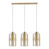 Светильник подвесной 3хЕ27 Экономсвет 30113/3GD AMB золото/янтарный