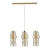 Светильник подвесной 3хЕ27 Экономсвет 30115/3GD AMB золото/янтарный