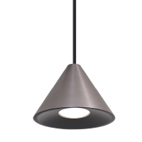 Светильник подвесной 1хGU10 Wolta чёрный/серый BELLO D115x84мм